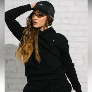 ZYIA Active Black Relaxation Pocket Hoodie